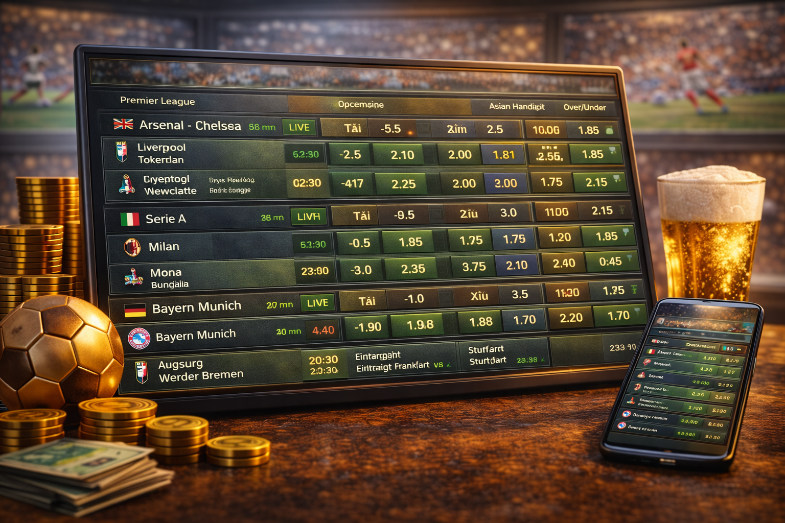 Manclub Bảng Kèo Bóng Đá Hôm Nay – Theo Dõi Nhanh, Dễ Chọn Kèo