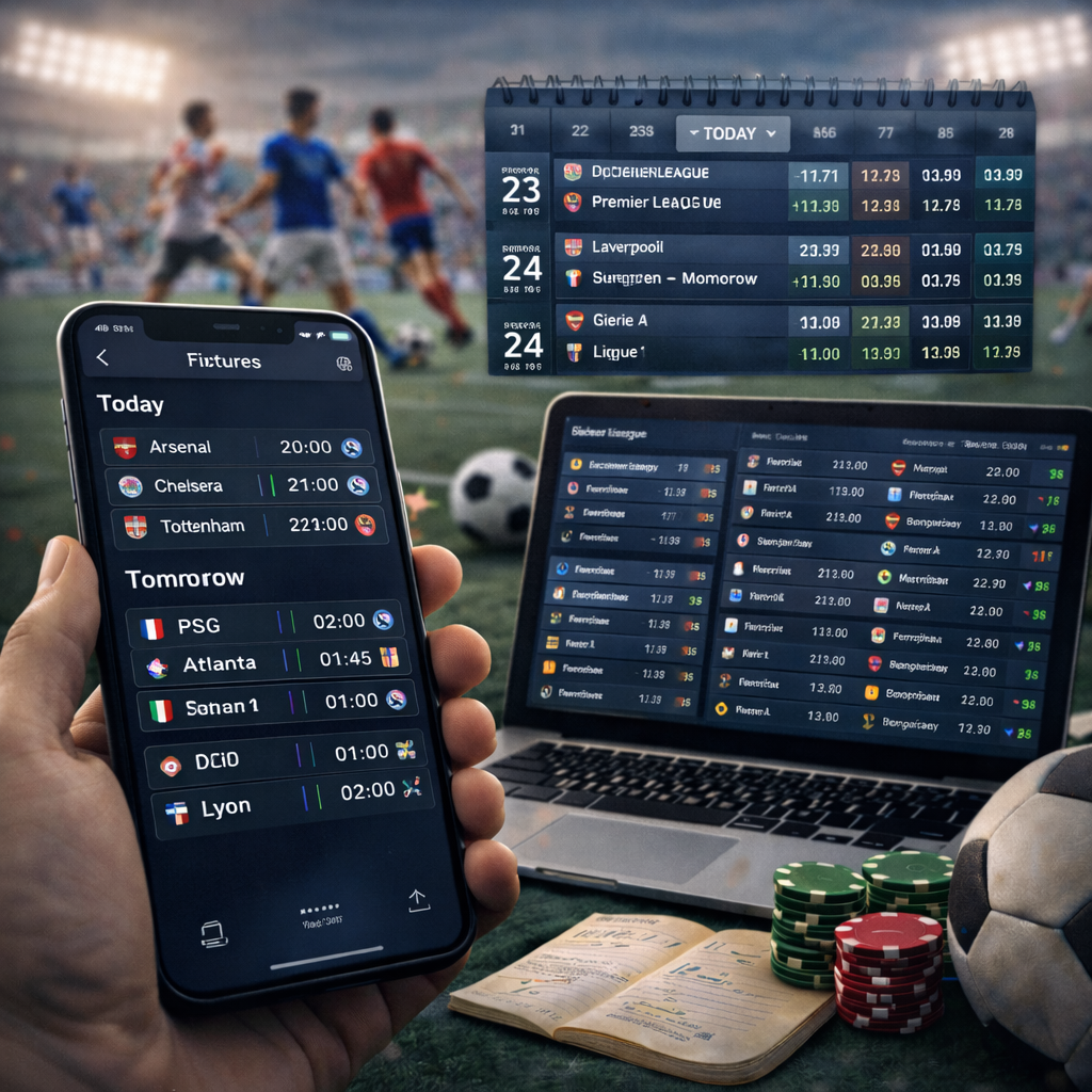 Lịch thi đấu bóng đá hôm nay và mai