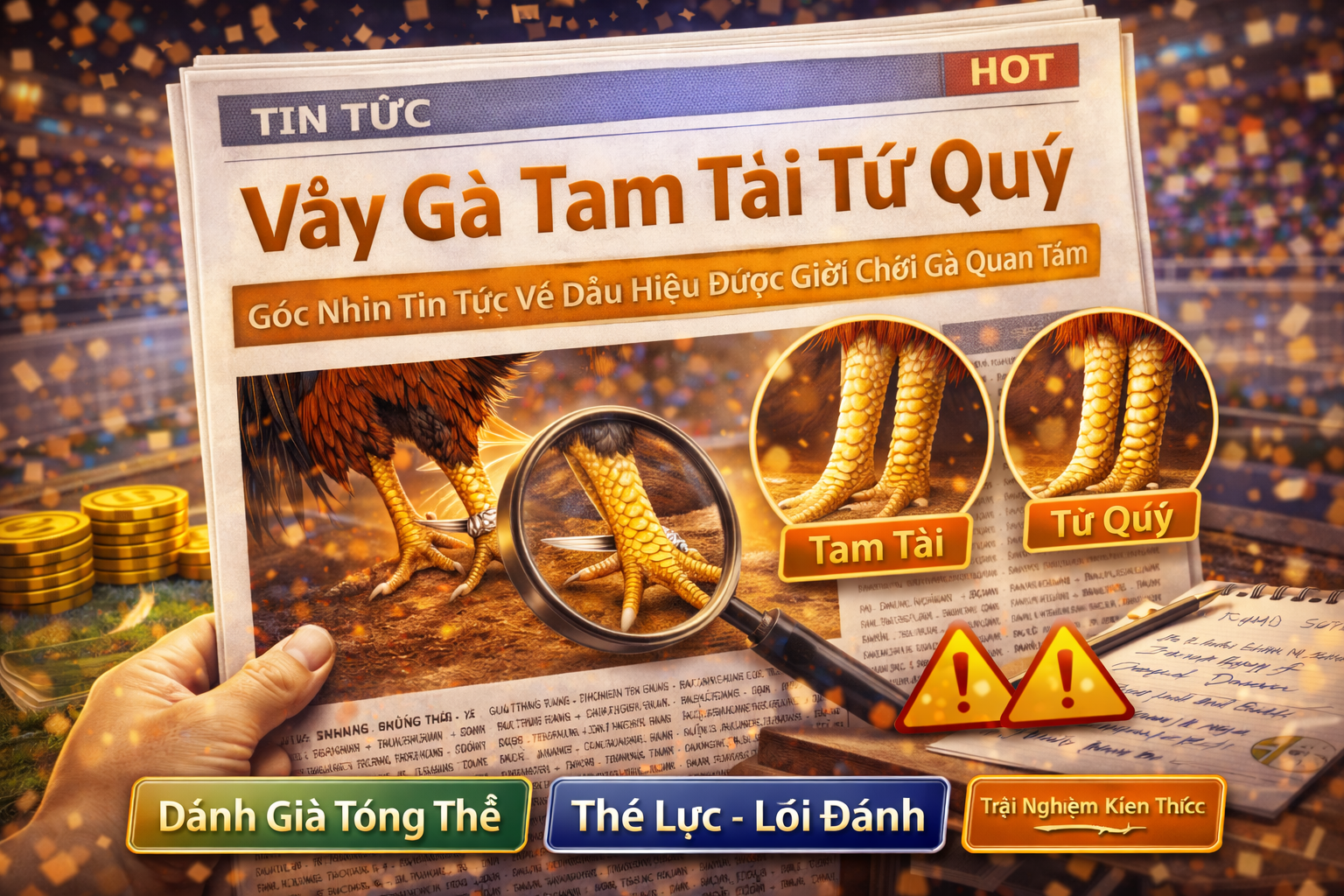 Vảy gà Tam Tài Tứ Quý