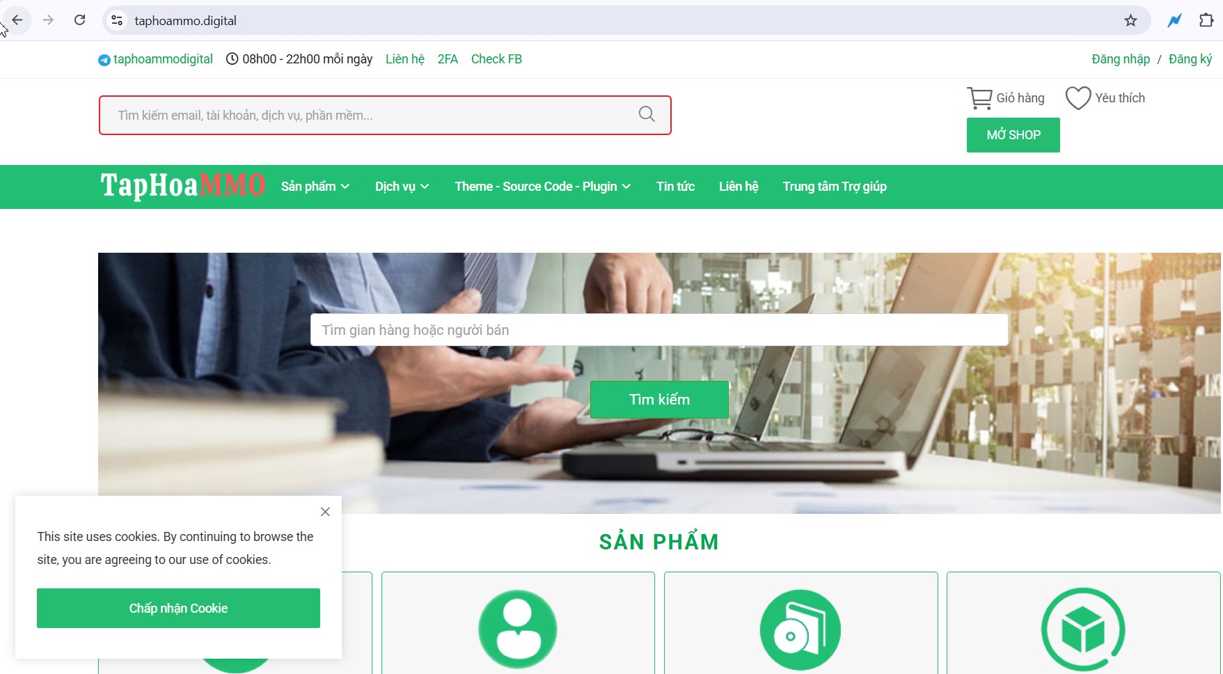 Taphoammo và xu hướng mua bán sản phẩm số trong thời đại online