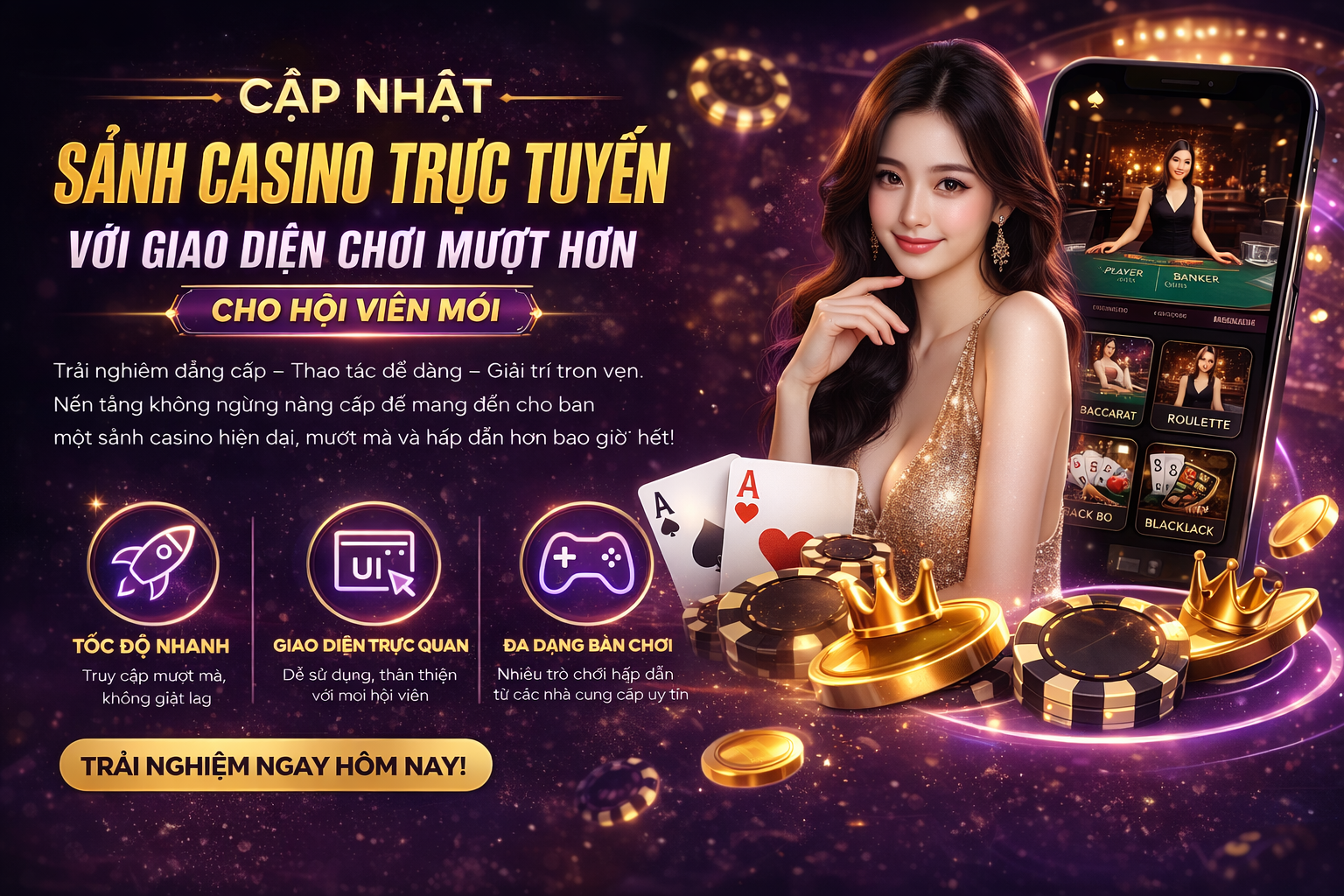 Cập nhật sảnh casino trực tuyến